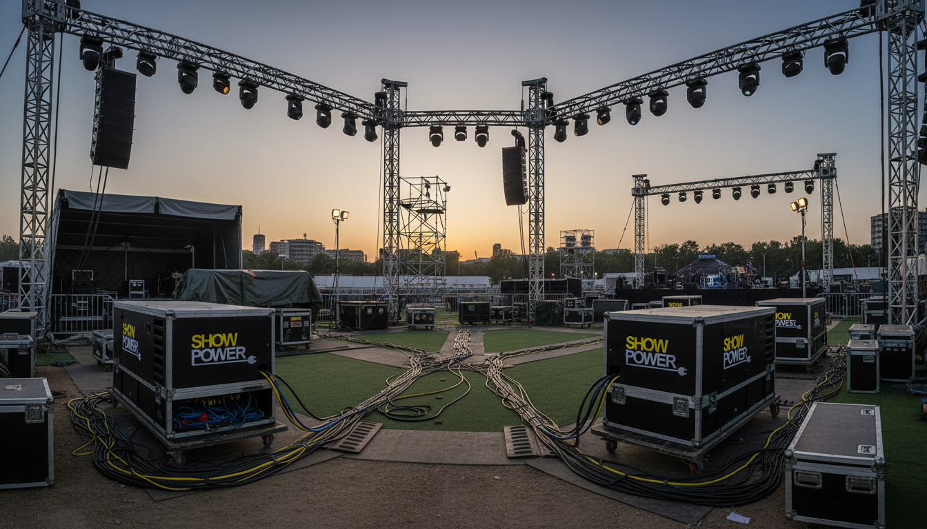 Showpower home 2 Generator rental for concert